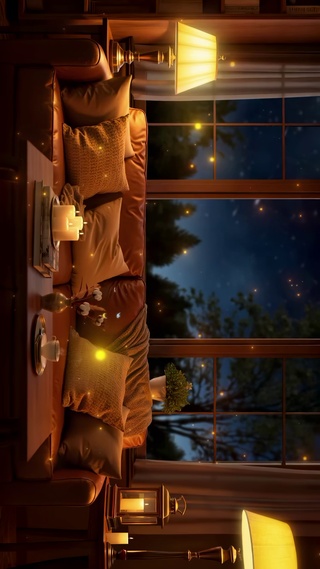 唯美安静流星夜