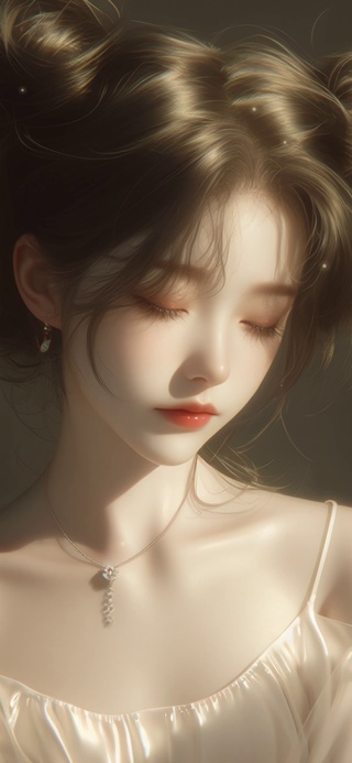 丸子头女孩