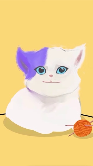玩球的猫