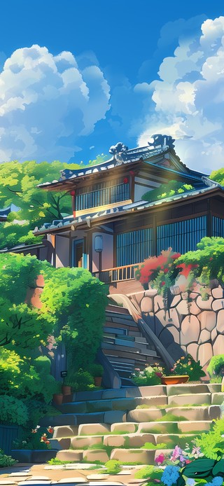 春天的古镇
