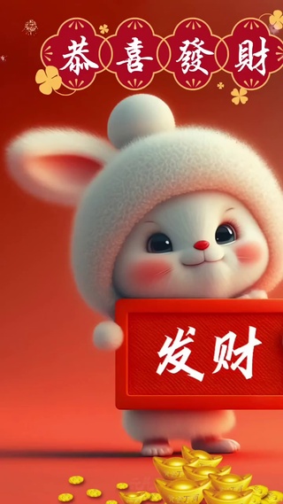 恭喜发财 兔年大吉