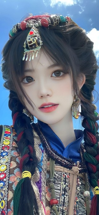 4K 唯美治愈甜美女孩
