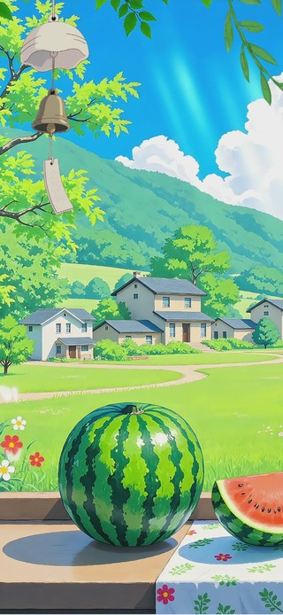 窗边夏日田园治愈小时光