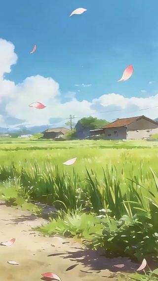 白云花草树木