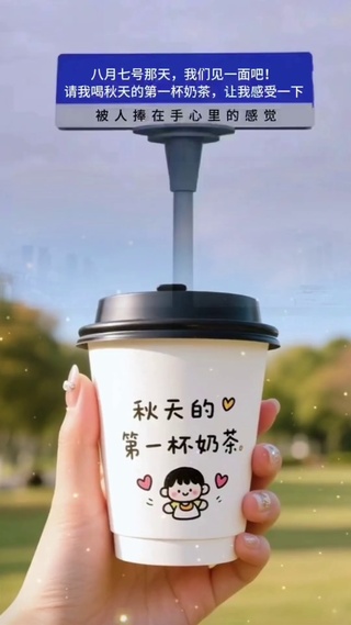 秋天的第一杯奶茶
