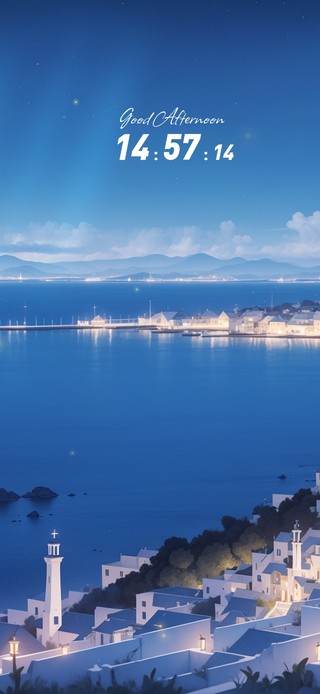夜色湾岸小镇