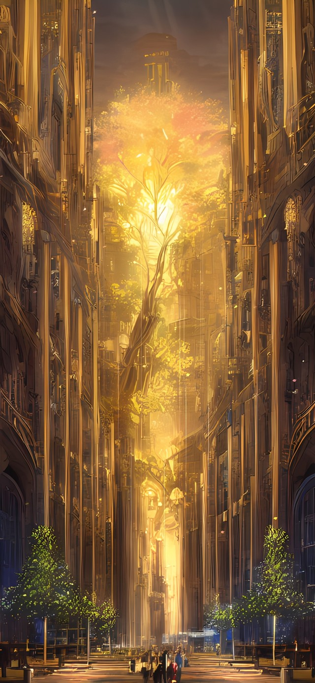 圣殿中神圣的树(风景手机动态壁纸) - 风景手机壁纸下载 - 元气壁纸