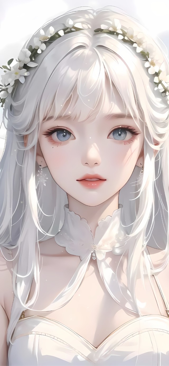 4k唯美山茶花少女