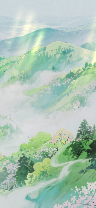 雾漫青山