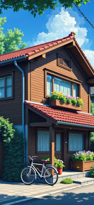 护眼夏日温馨小屋