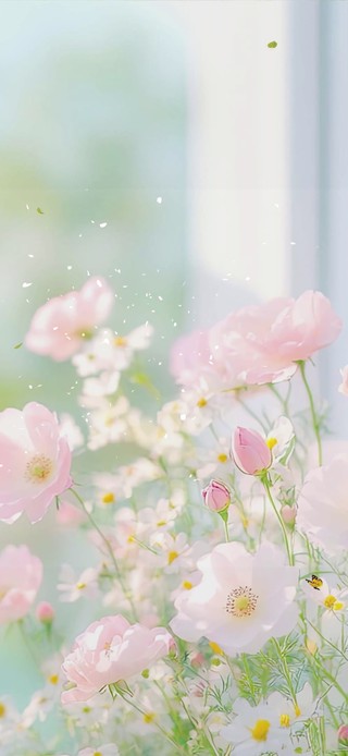 护眼花景