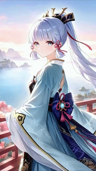 神里绫华丨高阁眺海丨