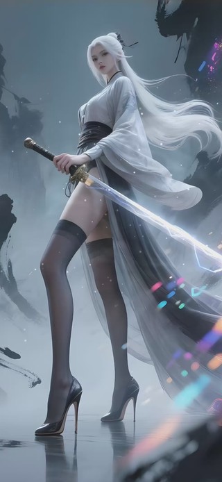 水墨女剑士2