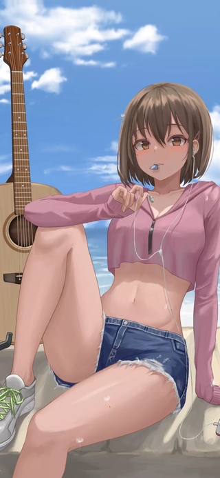 海边吉他女孩