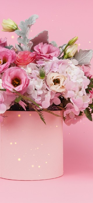 简约粉色鲜花