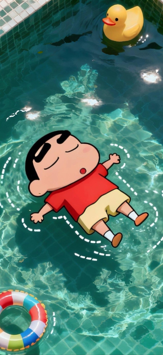 泳池小新和小白