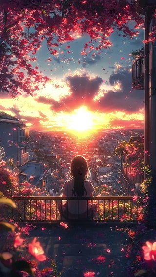 城市花园少女