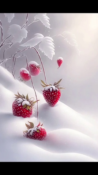 浪漫雪草莓