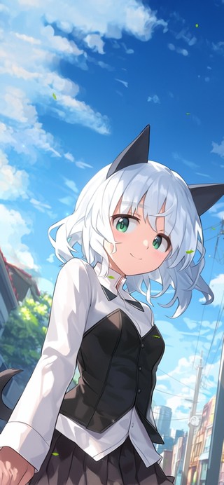 唯美街道少女