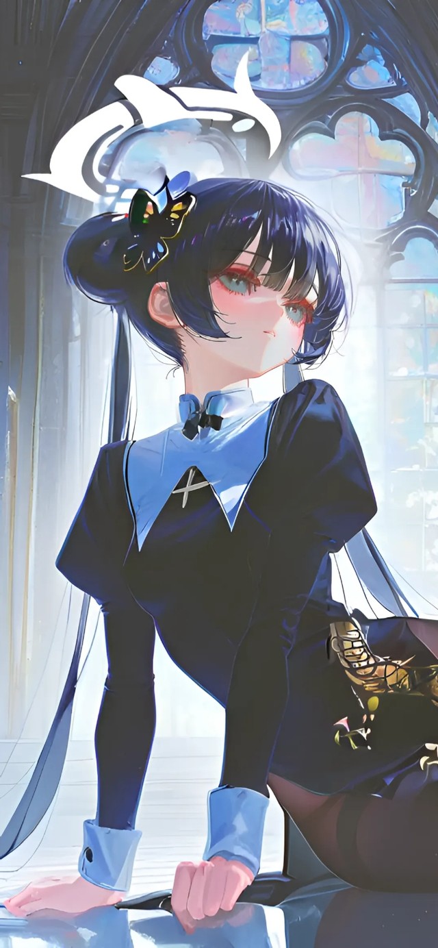 龙华妃咲-教堂黑丝萝莉