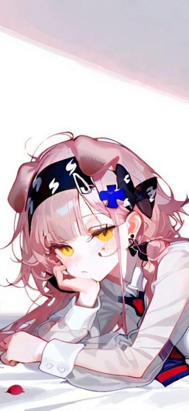 趴着的黑丝少女-澄闪