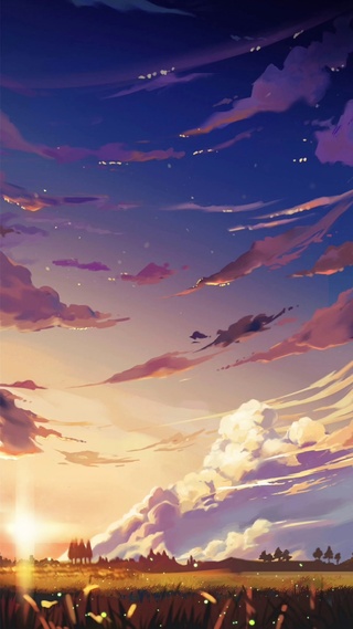夕阳彩霞