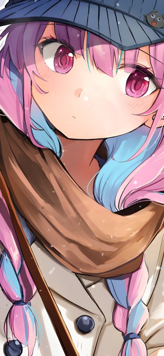 唯美冬天少女