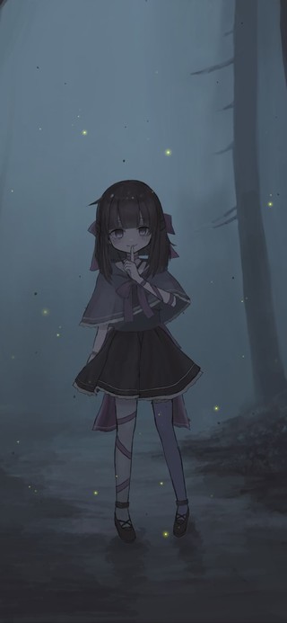 夜空森林少女