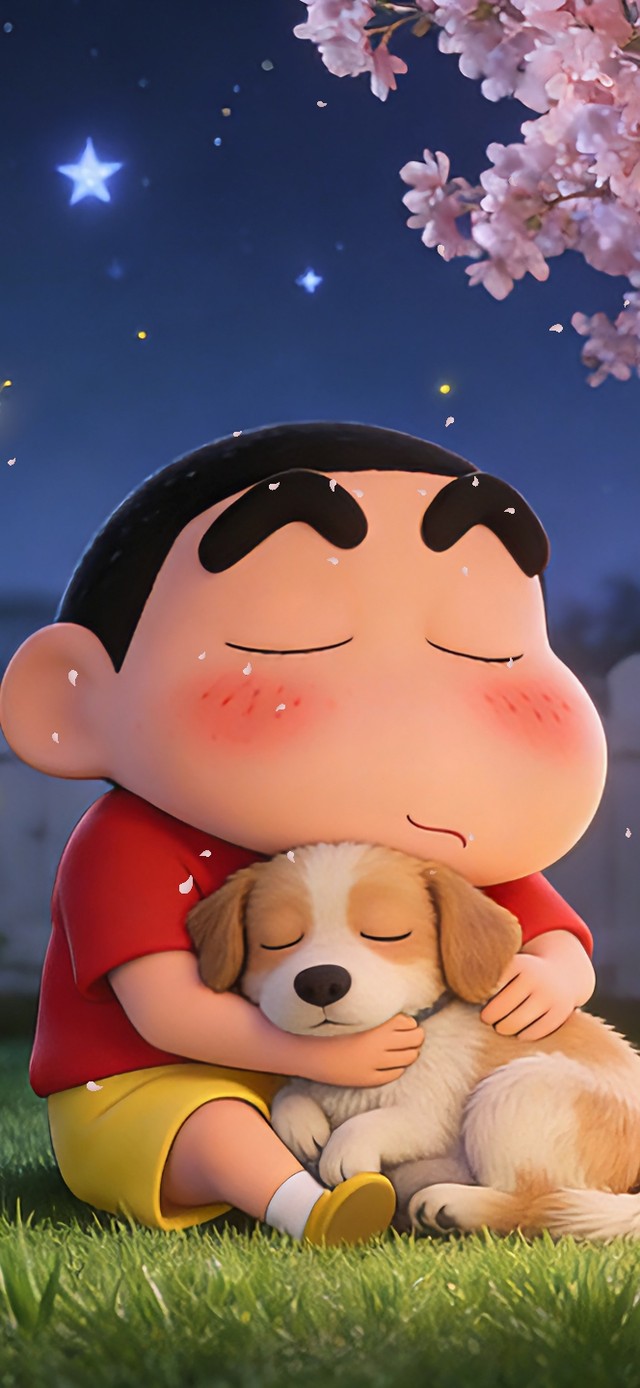 夏夜后院小新