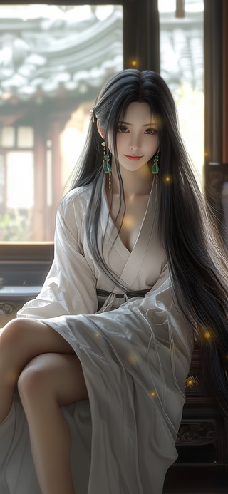 绮窗光影为她停驻