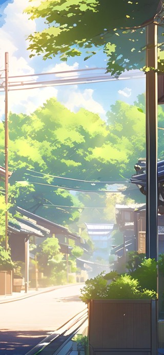 夏日小镇街道