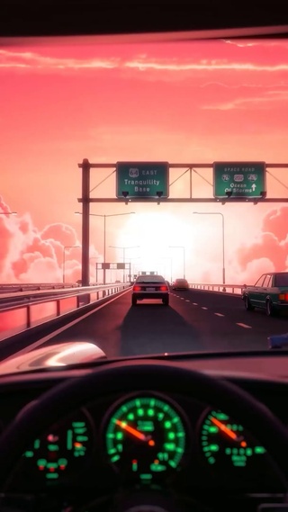 科幻空中高速驰骋