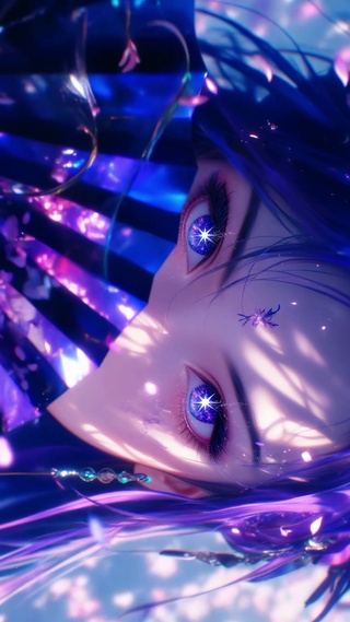 星瞳紫扇 深蓝织梦