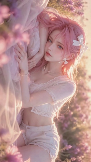 花田粉发清纯美少女