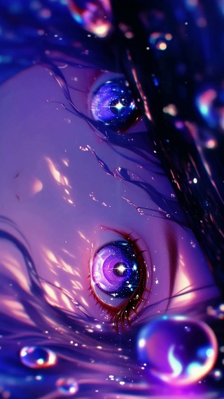 眼睛藏着浩瀚宇宙