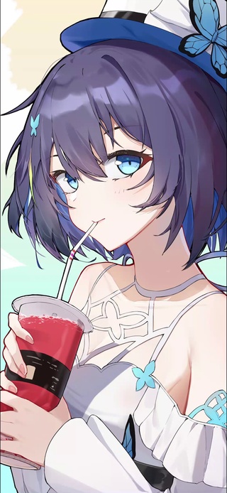 喝奶茶的动漫少女【原创作品均有工程文件🈲️转载】