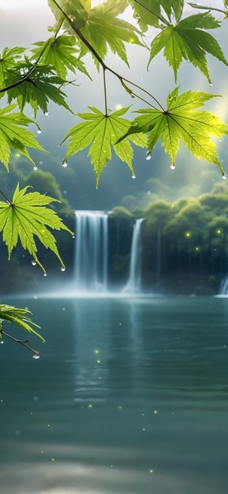 清新湖泊