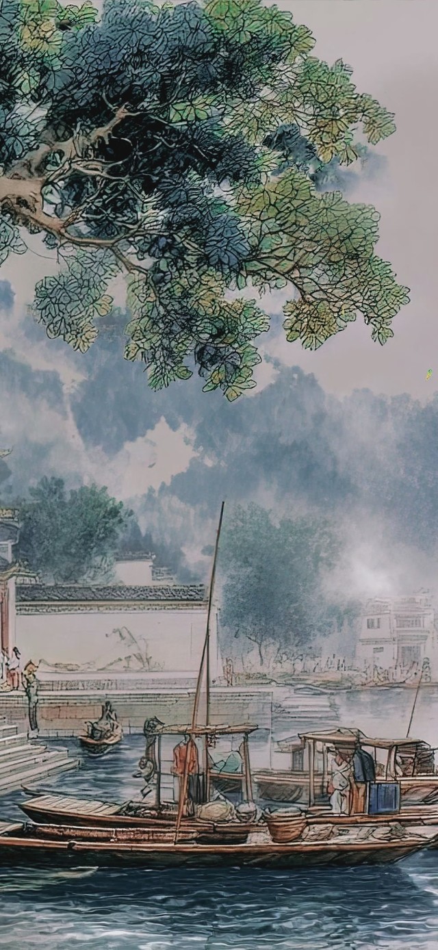 古风AI水墨插画