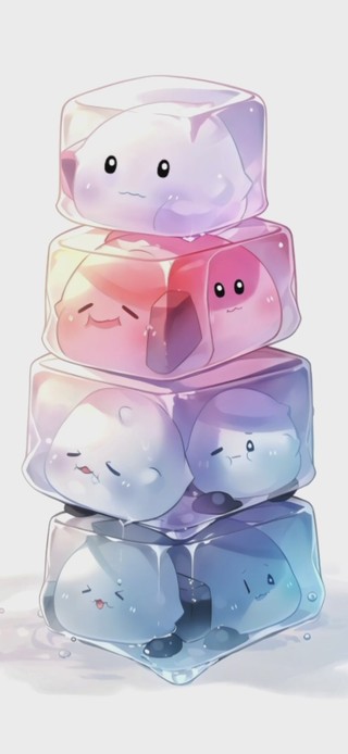 可爱卡通冰块