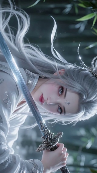 白发剑仙女神