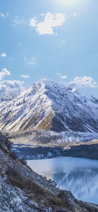 冰川地貌自然风光