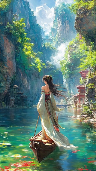 山间流水