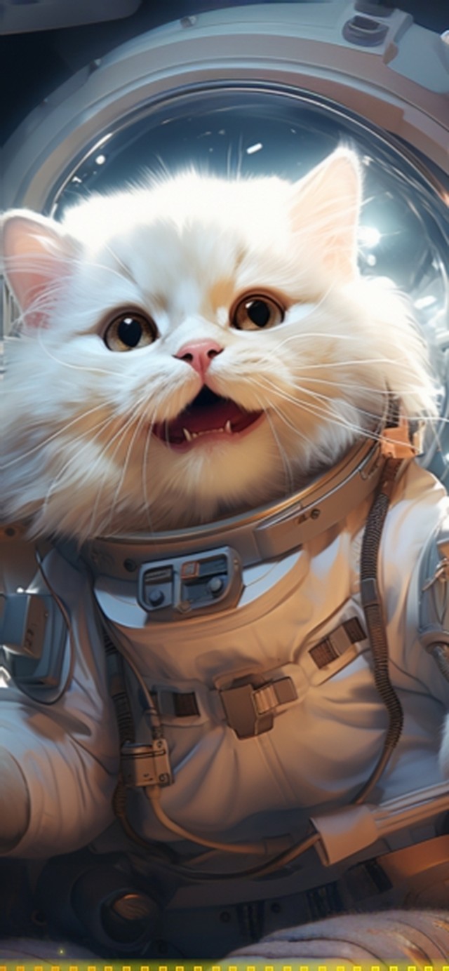 4K高清太空猫