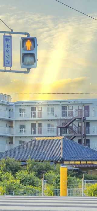 4K 唯美日式黄昏小镇