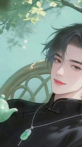 喝茶的富家少爷