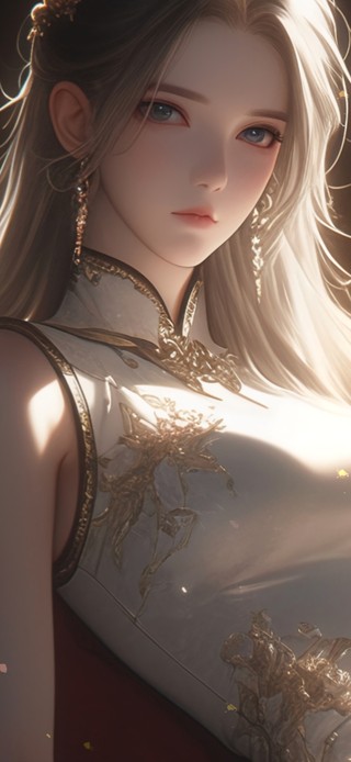 4K国风白发美女