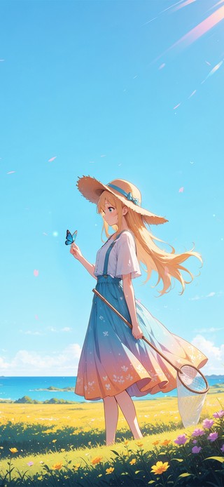 唯美春日少女