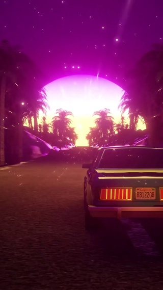 高速驰骋的汽车