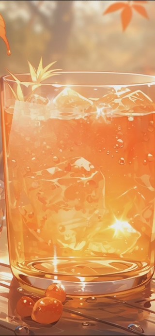 橘子气泡水
