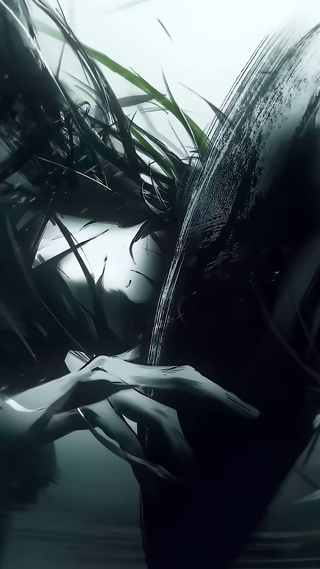 水墨古风武侠帅哥